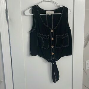 Black Vintage Havana tank